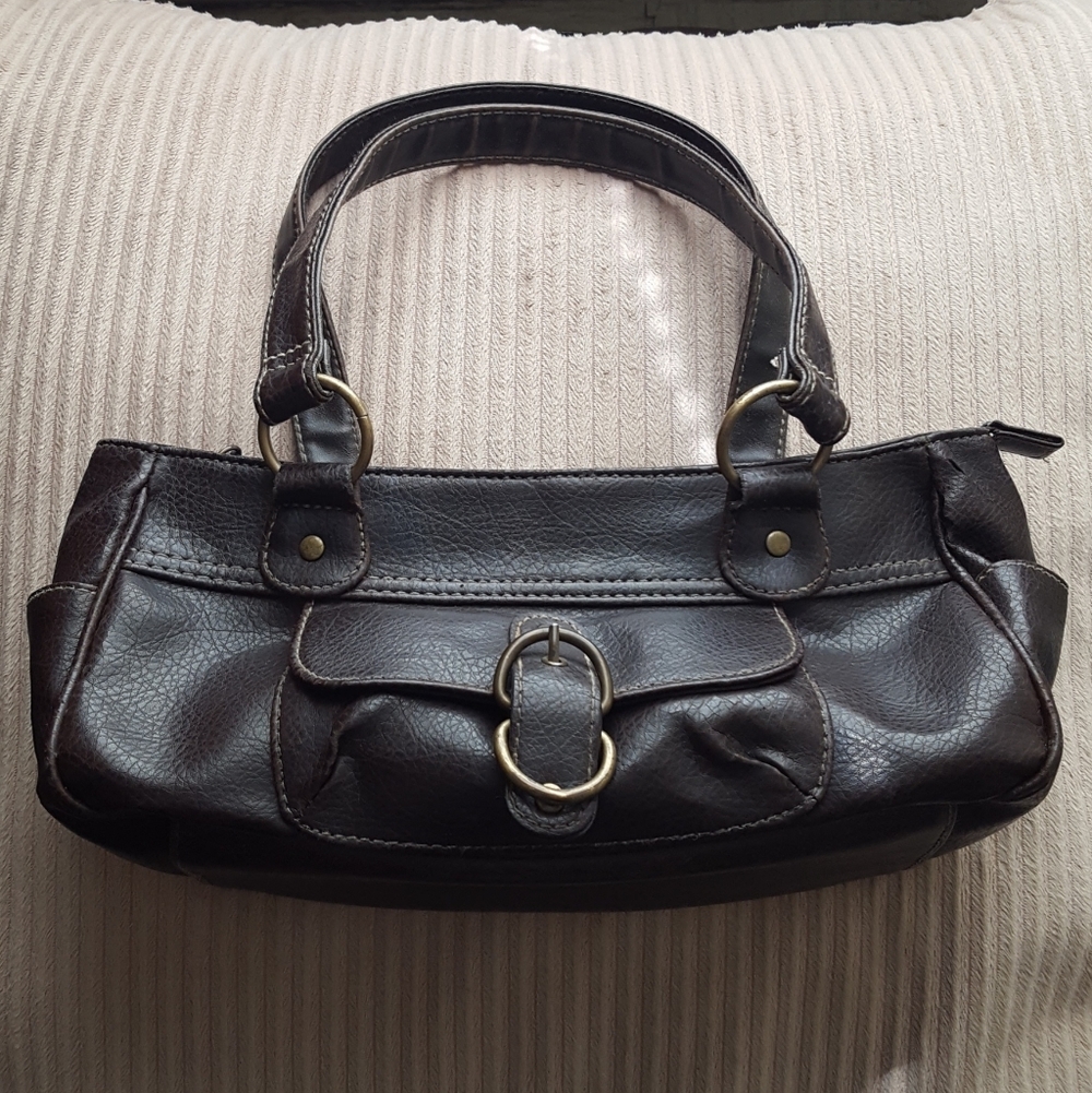 Dark Brown Y2k Leather Purse Bag